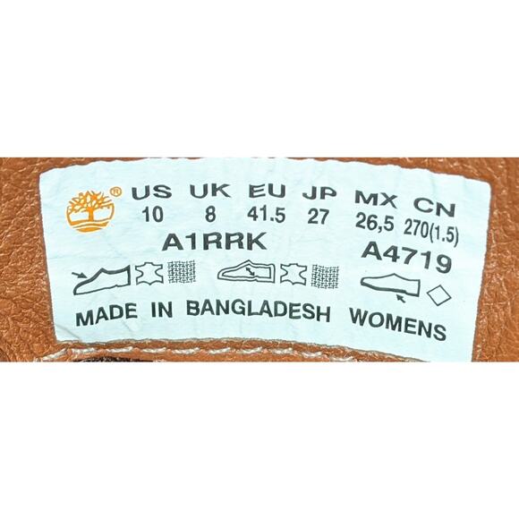 Timberland Women's Courmayeur Valley Chelsea Boots Taupe Nubuck Leather Size 10 - Picture 8 of 9